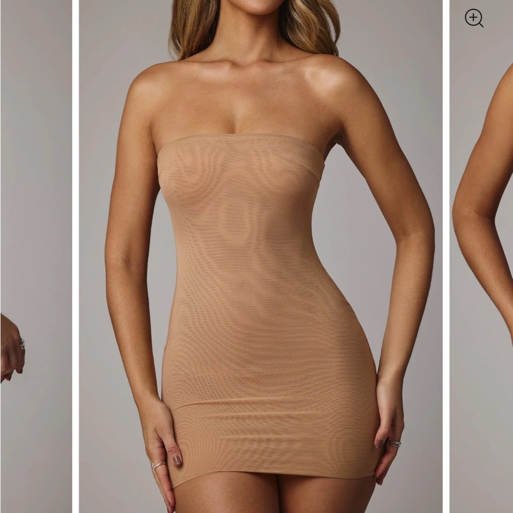 Oh Polly Soft Mesh Mini Slip Dress